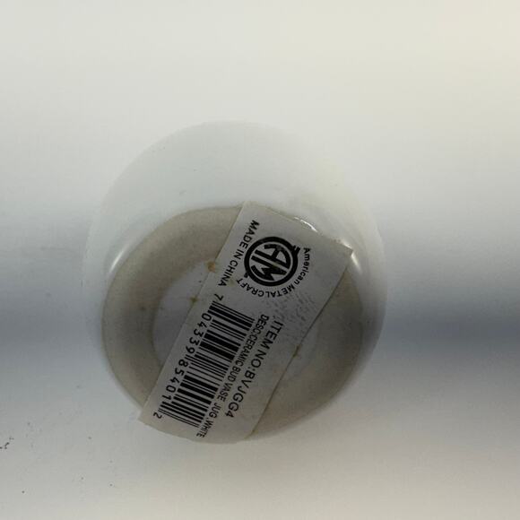 3" White Ceramic Bud Vases American Metalcraft Inc Wedding Table Centerpiece - Picture 4 of 4